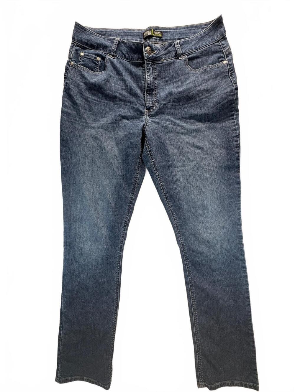Riders by Lee Women’s 16L Curvy Fit Mid Rise Skinny Jeans Stretch Blue Denim